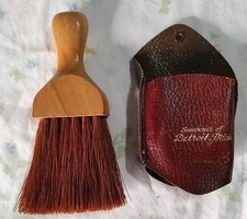 Vintage Detroit Michigan souvenir whisk broom and leather case picture