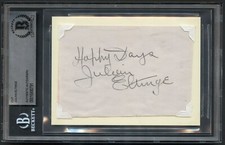 Julian Eltinge d1941 signed autograph 3x5 Cut Actor Film Stage Broadway BAS picture