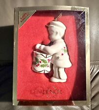 LENOX HOLIDAY ANNUAL 1999 ORNAMENT THE LITTLE DRUMMER BOY GOLD TRIM ORIGINAL BOX picture