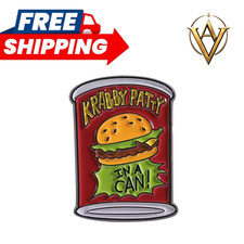 Krabby Patty In a Can Enamel Pin Cartoon Ice Cream Tub Lapel Pin  picture