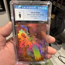 Impel SkyBox 1992 Marvel Universe Series III Ghost Rider Hologram #H-5 CGC 9 picture