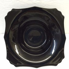 Heavy Square Black Decorative Centerpiece Bowl picture