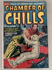 Chamber of Chills #8 Golden Age Pre Code Horror, Mummy Cover 1952 picture