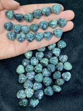 10pc Natural Kambaba Jasper Mini Heart hand-carved quartz crystal reiki healing picture