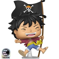 Monkey D. Luffy with Flag Funko POP One Piece EE Exclusive #2214 With Protector picture