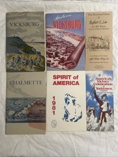 Vintage Lot Of 6 American Civil Revolutionary War Brochures Vicksburg Chalmette picture
