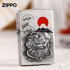 New Zippo oil Lighter Daruma Mt Fuji with box picture