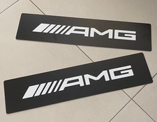 Mercedes AMG Number Plate Christmas Gift 2pc Plate C63 S63 E63 A45 CLA45 picture