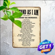 Distressed Typography Affirmation Tin Sign 8x12 Inspiring Metal Wall Art picture