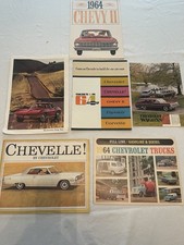 Lot Of 1964 Chevy Chevrolet Sales Brochures Pamphlets Advertising picture