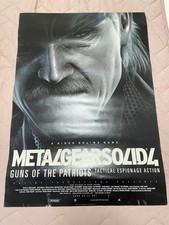 Metal Gear Solid 4 Guns of the Patriots B2 Promo Poster Collectible 13+ picture