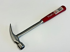 🇺🇸 Plumb USA 11-398 Solid Steel RED GRIP 28oz Claw Hammer, Milled Face NOS NEW picture