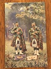 Antique Postcard Highland Pipers Souvenir Postcard picture