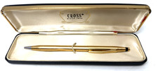 Vintage 14k Solid Gold Cross Rollball in Original Box Pen Cross Century picture
