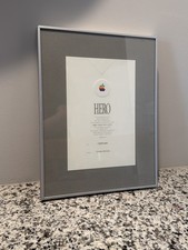 Vintage Apple Memorabilia Framed Hero Award picture