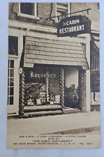 Vintage Albertype Postcard View The Cabin Restaurant Huntington NY LI Diner Cafe picture