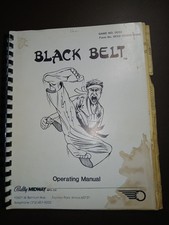Bally BLACK BELT Original Pinball Operating Manual w/ Schematics picture