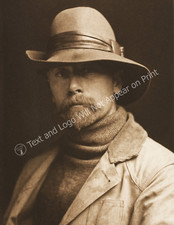 1899 Self Portrait, Edward Sheriff Curtis Vintage Old Photo 8.5