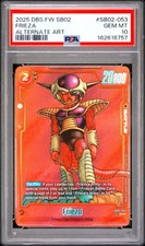 2025 DRAGON BALL SUPER CARD GAME FUSION WORLD MANGA BOOSTER 02 FRIEZA PSA 10 picture