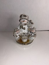 Snowman Winter Votive Candleholder picture