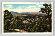Weaverville NC-North Carolina View Town from Hamburg Mountain Vintage Postcard picture