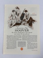 Vintage 1930 Hoover Model 725 Vacuum Cleaner Magazine Print Ad Art Deco picture