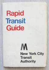 Vintage 1968 New York Subway TA Map Guide MJ Myrtle Avenue Elevated Brooklyn NYC picture