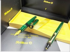 Ultra RARE Set- NOS PELIKAN M200 FIR GREEN Fountain Pen& K200 Ballpoint-400 M600 picture