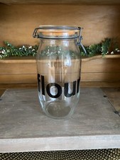 Vintage Triomphe France Medium Glass Jar/Canister 