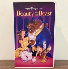 Disney Beauty And The Beast VHS Boxed Silk Touch Plush Throw Blanket 50