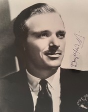 Douglas Fairbanks Jr. 25cm x 20m 100% Hand Signed Original Publicity Photo & COA picture