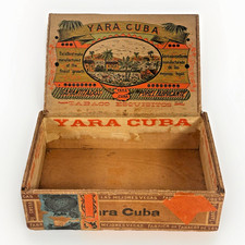 Antique Cigar Box Dayton Ohio Yara Cuba Pre Embargo Tax 1901 Ferneding Heymann picture