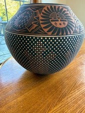 Terrance M Chino Sr Signed Acoma Pueblo Pottery Jar Native American picture