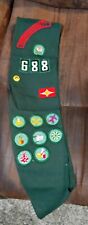 Large lot - 4 vintage girl scout sashes, badges, pins and various 1960s clothing picture