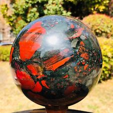 6.97LB Natural African blood stone ball crystal Quartz polished Sphere Healing picture