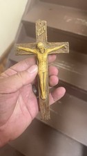 Vintage Wooden Crucifix with INRI Plaque picture