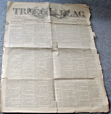 1875, March 13 –TRUE FLAG-Publ.by Moulton & Lincoln, Boston, JOURNAL. RARE. picture