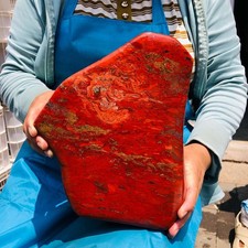 16.39LB Natural red jasper quartz crystal freeform specimen healing decor picture