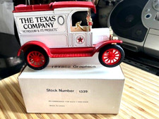 Very Rare SAMPLER  Ertl Texaco 1913 Ford Mod T Delivery Truck Bank Only 100 made picture