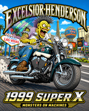 1999 Excelsior-Henderson Super X 8x10 Glossy Photo Print Monster Motorcycle Art picture