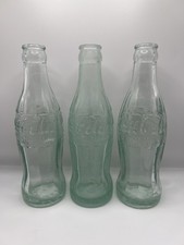 Three (3) 1915 Pat Date Hobble-skirt Coca-Cola Soda Bottles - New Bern NC picture