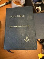 The Holy Bible Freemasonry with Masonic Helps Oxford New York unique with box picture
