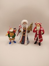 Hallmark Keepsake 3 Santa's Toymaker, Father Christmas & Lollipop Ornaments picture