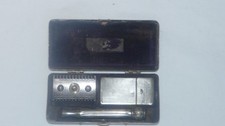 Vintage 1917 KING GILLETTE Safety Razor w/Case Pocket Edition picture