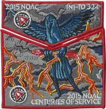 Ini-to Lodge 324 Flint River Council GA 2015 NOAC Flap Set Red Bdr (AR6776) picture