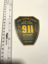 Fire Department City of New York 9/11 25 Years Never Forget decal 2001-2026 picture