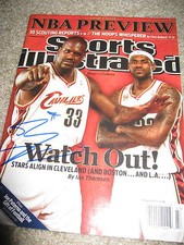 SHAQ SHAQUILLE O'NEAL SIGNED AUTOGRAPH SPORTS ILLUSTRATED MAGAZINE LAKERS HEAT E picture