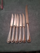 Towle Beaded Antique Stainless Steel Roast & Steak Knives picture