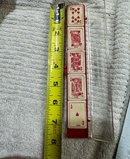 Vintage Shackman Japan Royal Flush Eraser Set 23/657 “Tops In Hearts”1970s Retro picture
