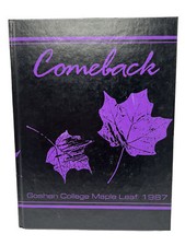 Goshen College Yearbook Maple Leaf 1987 Goshen Indiana Yearbook Home Decor picture
